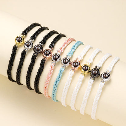 Braided Photo Bracelet